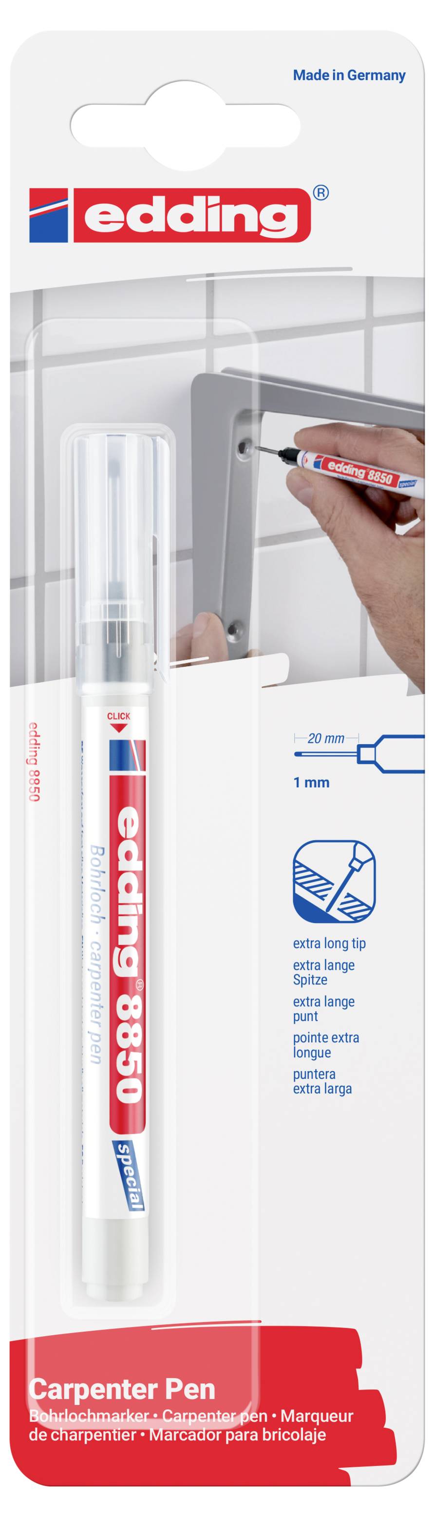 Edding 8850 4-8850-1-4001 popisovač pro vrtání otvorů černá 0.7 mm, 1 mm 1 ks-1