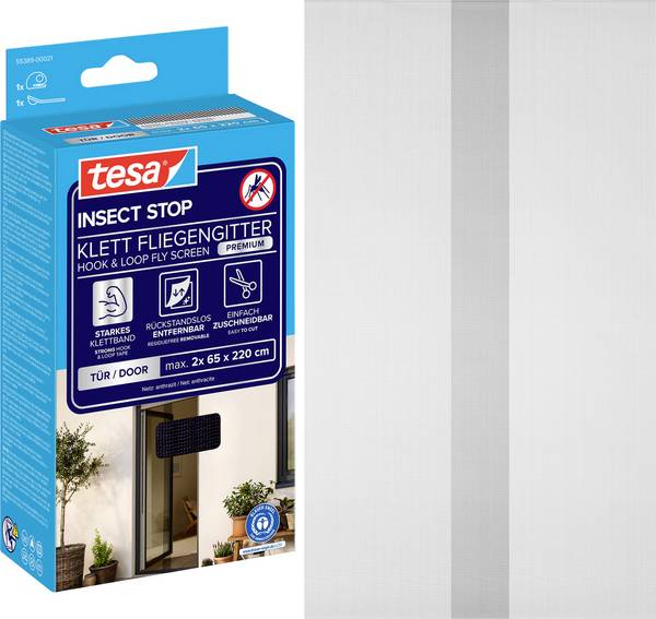 tesa COMFORT 55389-00021-00 Dveřní létající obrazovka   (š x v) 1200 mm x 2200 mm antracitová 1 ks