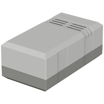 Šedý, obdélníkový elektronický box s větracími štěrbinami nahoře, pravděpodobně senzor nebo zařízení pro technické aplikace.