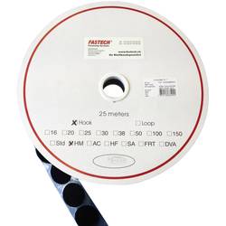 Zalepenie hotmelt guľatý suchý zips FASTECH® T01047999903C1, (Ø) 47 mm, čierna, 1 ks