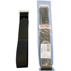 Pásik so suchým zipsom FASTECH® F101-30-400, (d x š) 400 mm x 30 mm, čierna, 1 ks