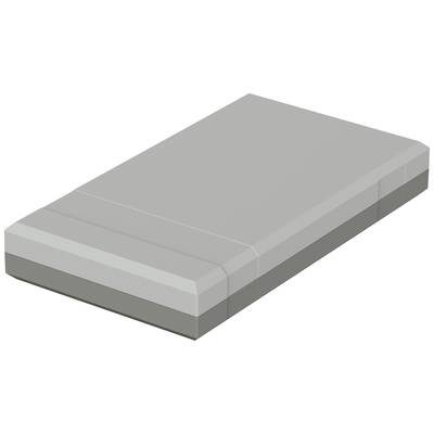 Šedý, obdélníkový betonový blok se zkoseným hranami, zobrazený ve 3D.