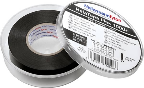 HellermannTyton HelaTape Flex 1000+ 710-10611 izolační páska HelaTape Flex 1000+ černá (d x š) 33 m x 50 mm 1 ks