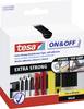 TESA On & Off 55229-00-01 pásek se suchým zipem, lepicí, háčková a flaušová část, extra silná, (d x š x v) 1000 mm x 50 mm x 1 m, černá, 1 ks