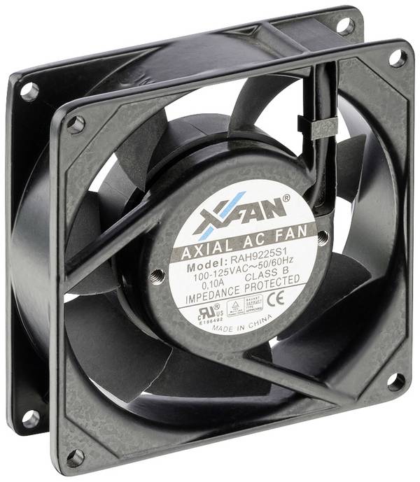 X-Fan RAH9225S1 axiální ventilátor, 230 V/AC, 34 m³/h, (d x š x v) 92 x 92 x 25 mm, RAH9225S1