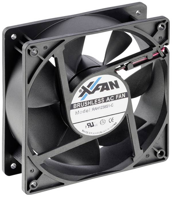 X-Fan RAH1238S1-C axiální ventilátor, 230 V/AC, 180 m³/h, (d x š x v) 120 x 120 x 38 mm, RAH1238S1-C