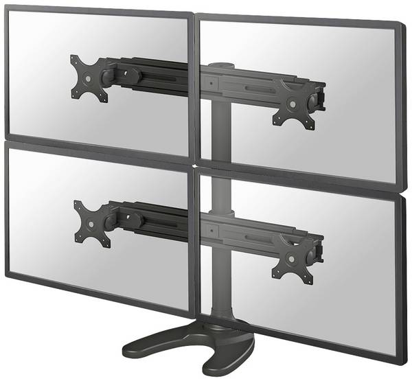 <br> Neomounts<br> FPMA-D700DD4<br> <br> držák monitoru<br> 4 Displej: (s)<br> 48,3 cm (19") - 76,2 cm (30")<br> černá<br> nastavitelná výška, naklápěcí, nakláněcí, otočný<br>