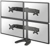 Neomounts FPMA-D700DD4 držák monitoru 4 Displej: (s) 48,3 cm (19") - 76,2 cm (30") černá nastavitelná výška, naklápěcí, nakláněcí, otočný