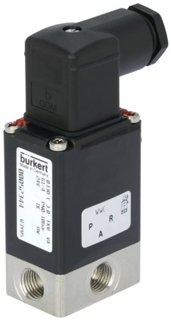 <br>  Bürkert<br>  přímo řízený ventil<br>  124940<br>  0330<br>  230 V/AC<br>  spojka G 1/4<br>  Jmenovitá vzdálenost 3 mm<br>  <br>  1 ks<br>