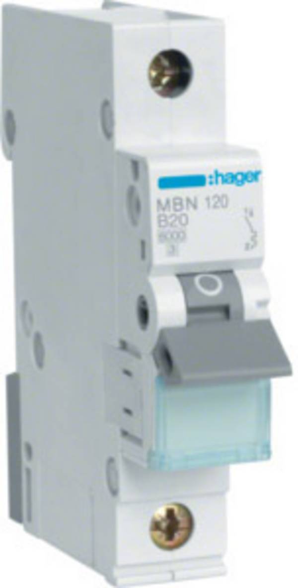 Hager MBN120 MBN120 elektrický jistič 1pólový 20 A