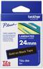 etikety Brother TZe, TZ TZe-354 PET Barva pásky: černá Barva písma:zlatá 24 mm 8 m