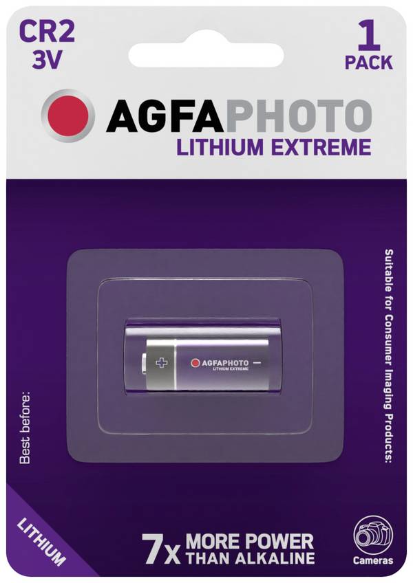 AgfaPhoto LITHIUM CR2 knoflíkový článek CR 2 lithiová 750 mAh 3.0 V 1 ks
