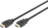 Digitus HDMI kabel Zástrčka HDMI-A, Zástrčka HDMI-A 1.00 m černá AK-330107-010-S 4K UHD, Audio Return Channel, pozlacené kontakty HDMI kabel