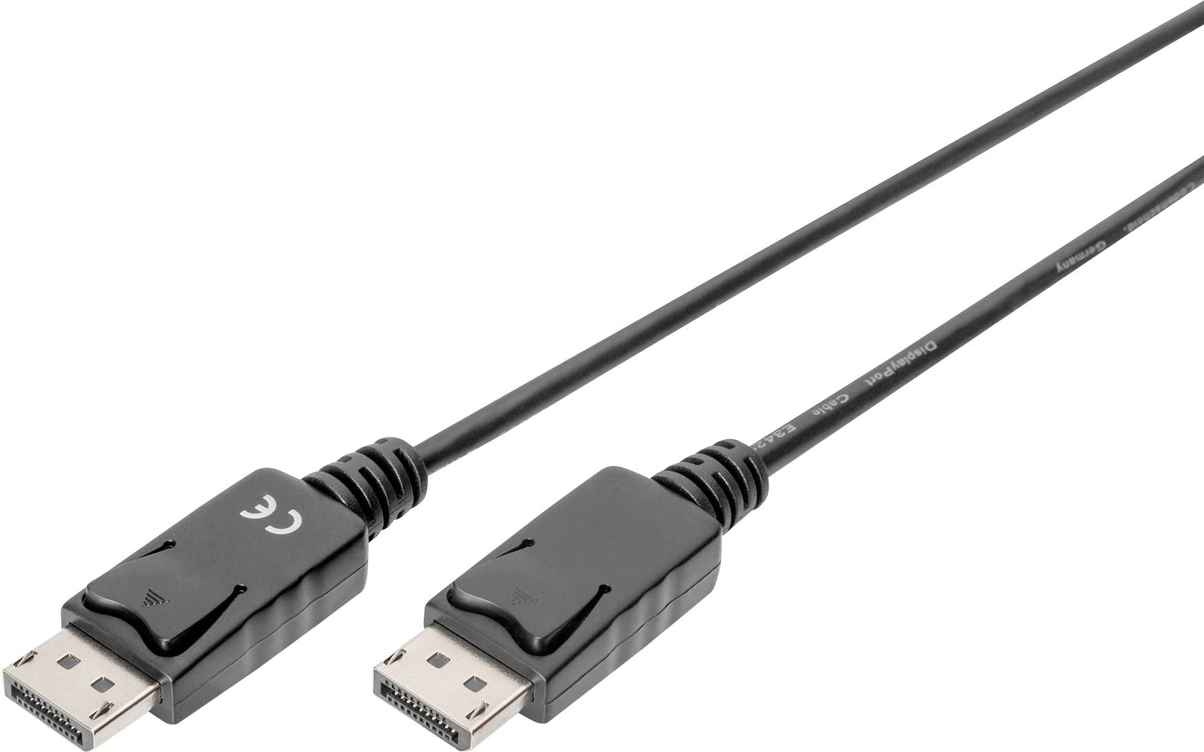 Digitus DisplayPort kabel Konektor DisplayPort, Konektor DisplayPort 5.00 m černá AK-340103-050-S dvoužilový stíněný Kab-0