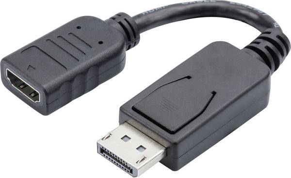 Digitus AK-340400-001-S DisplayPort / HDMI adaptér [1x zástrčka DisplayPort - 1x HDMI zásuvka] černá  15.00 cm