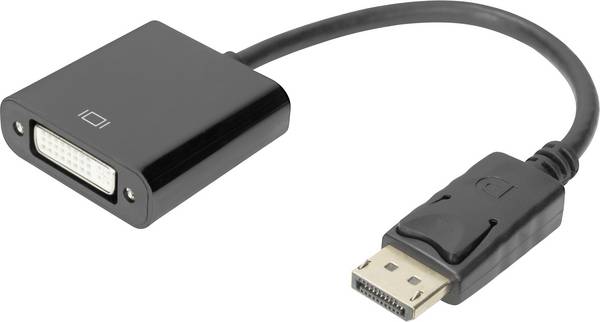 Digitus AK-340401-001-S DisplayPort / DVI adaptér [1x zástrčka DisplayPort - 1x DVI zásuvka 24+5pólová] černá  15.00 cm
