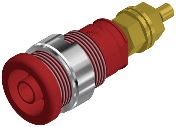 Hirschmann Test & Measurement SEB 2600 G M4 bezpečnostní laboratorní zásuvka zásuvka, vestavná vertikální Ø pin: 4 mm červená 1 ks