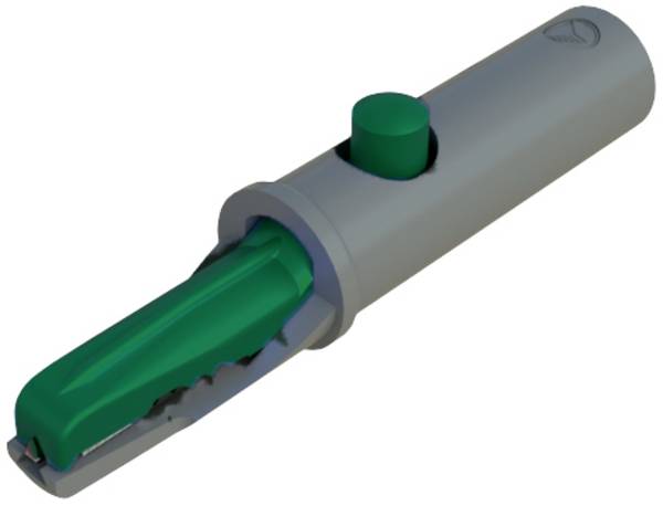 Hirschmann Test & Measurement AK 10 krokosvorka zelená Upínací rozsah max.: 6 mm Délka: 53 mm 1 ks