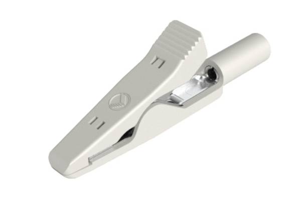 Hirschmann Test & Measurement MA 1 mini krokosvorka bílá Upínací rozsah max.: 4 mm Délka: 41.5 mm 1 ks