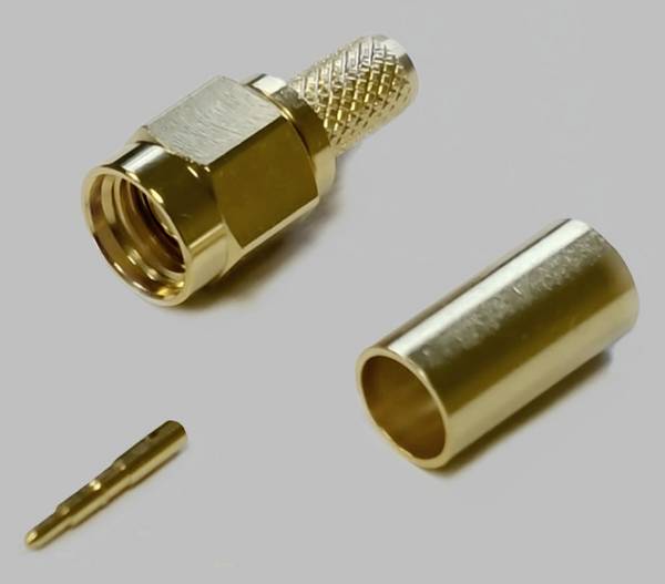 BKL Electronic 0409075 0409075 SMA konektor zástrčka, rovná 50 Ω 1 ks