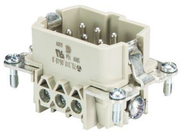 Wieland Electric 70.310.0640.0 vložka pinového konektoru BAS Počet kontaktů 6 + PE 1 ks