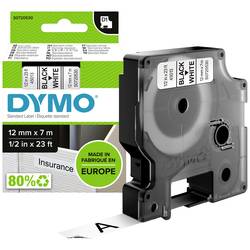 Páska do štítkovače DYMO 45013 (S0720530), 12 mm, D1, 7 m, černá/bílá