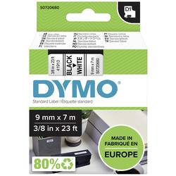 Páska do štítkovača DYMO 40913, 9 mm, 7 m, čierna, biela