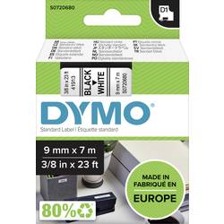 Páska do štítkovače DYMO D1 40913 Barva pásky: bílá Barva písma:černá 9 mm 7 m
