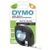 DYMO 91221 etikety plast Barva pásky: perlově bílá Barva písma: černá 12 mm 4 m S0721660