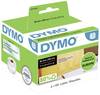 DYMO etikety v roli 99013 S0722410 89 x 36 mm fólie transparentní 260 ks trvalé Adresní nálepky