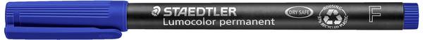 Staedtler Lumocolor permanent F DRY SAFE 318-3 permanentní popisovač  modrá Vodotěsné: Ano