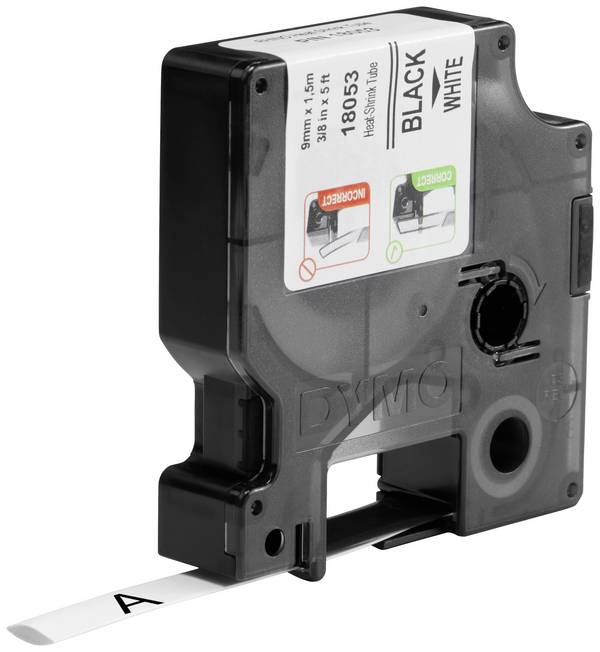 etikety DYMO IND RHINO 18053 polyolefin Barva pásky: bílá Barva písma:černá 9 mm 1.5 m