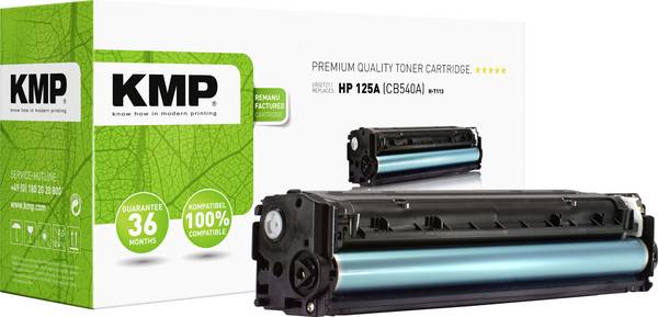 KMP Toner náhradní HP 125A, CB540A kompatibilní  černá 2200 Seiten H-T113 1216,0000