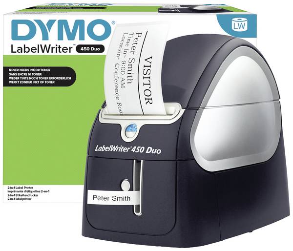 DYMO LabelWriter 450 Duo tiskárna štítků  termální s přímým tiskem 300 x 600 dpi Šířka etikety (max.): 56 mm USB