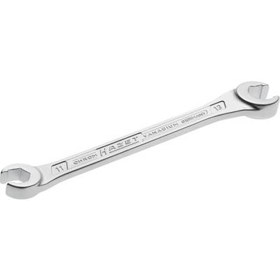 Otevřený oboustranný plochý klíč, pochromovaný, s nápisem 'Chrom Vanadium Germany', velikosti 11 a 13.