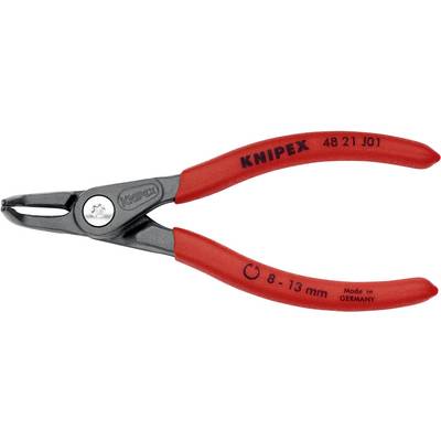 Červené kleště Knipex pro odstraňování hadicových spon, vhodné pro rozsah spon 8-13 mm.