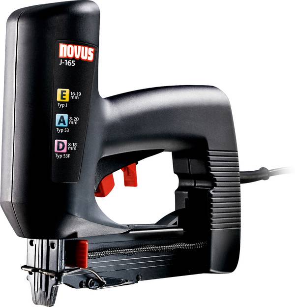 Novus Tools J-165 EAD, 105112200 elektrická sponkovačka, Typ 53, Typ 53F, dĺžka 8 - 18 mm