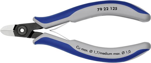 Knipex  79 22 125 pro elektroniku a jemnou mechaniku boční štípací kleště bez fazety  125 mm