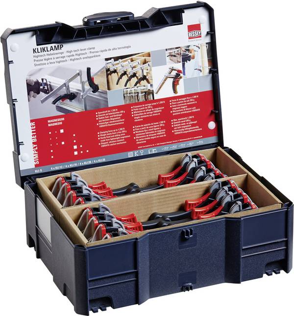 Bessey KLI-S  Rozpětí (max.):250 mm  Délka vyložení:80 mm