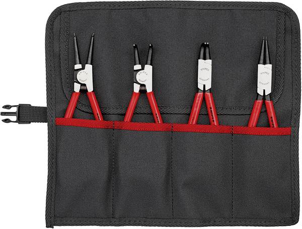 Knipex 00 19 56 kleště na pojistné kroužky, sada Vhodné pro (kleště na pojistné kroužky) vnější a vnitřní kroužky 19-60 mm 19-60 mm Tvar hrotu rovný, zahnutý o 90°