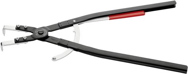 Knipex 44 20 J51 kleště na pojistné kroužky Vhodné pro (kleště na pojistné kroužky) vnitřní kroužky 122-300 mm  Tvar hrotu zahnutý o 90°
