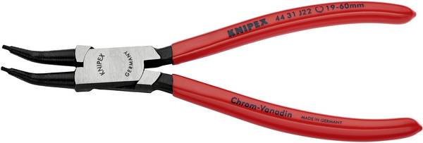 Knipex 44 31 J22 kleště na pojistné kroužky Vhodné pro (kleště na pojistné kroužky) vnitřní kroužky 19-60 mm  Tvar hrotu zahnutý o 45°