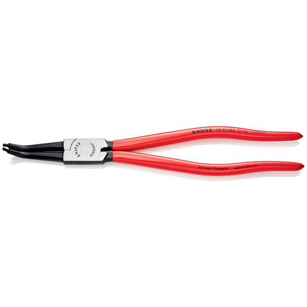 Knipex 44 31 J42 kleště na pojistné kroužky Vhodné pro (kleště na pojistné kroužky) vnitřní kroužky 85-140 mm  Tvar hrotu zahnutý o 45°