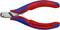Červené a modré kleště značky Knipex s vhodností pro kabely do průměru 2,0 mm.