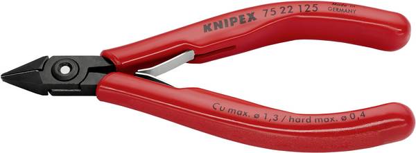 Knipex  75 22 125 pro elektroniku a jemnou mechaniku boční štípací kleště s fazetou  125 mm