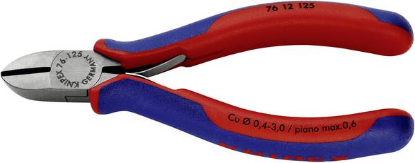 Knipex  76 12 125 pro elektroniku a jemnou mechaniku boční štípací kleště s fazetou  125 mm
