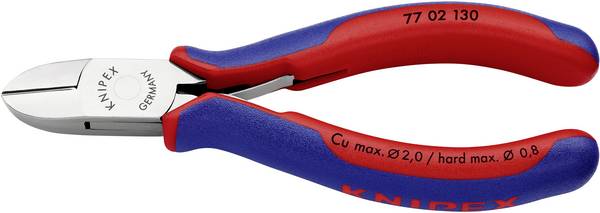 Knipex  77 02 130 pro elektroniku a jemnou mechaniku boční štípací kleště s fazetou  130 mm