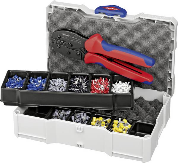 Knipex  97 90 23 krimpovací kleště dutiny na kabely, 0.25 do 6 mm², vč. sortimentu dutin na kabely v kufru