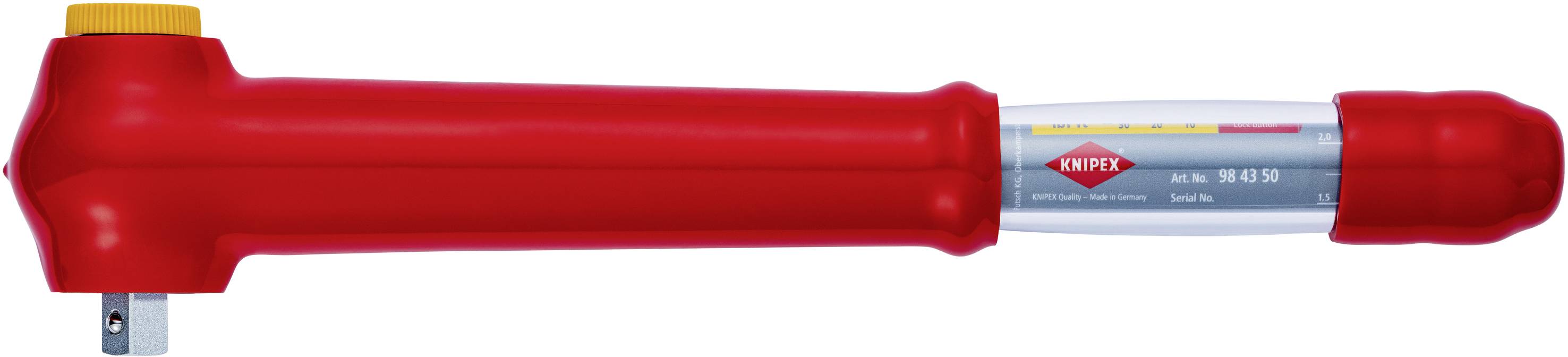 Knipex 98 43 50 98 43 50 VDE momentový klíč 1/2" (12,5 mm) 5 - 50 Nm-2