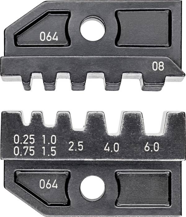 Knipex  97 49 08 krimpovací nástavec dutiny na kabely  0.25 do 6 mm²   Vhodné pro značku (kleště) Knipex 97 43 200, 97 43 E, 97 43 E AUS, 97 43 E UK, 97 43 E US